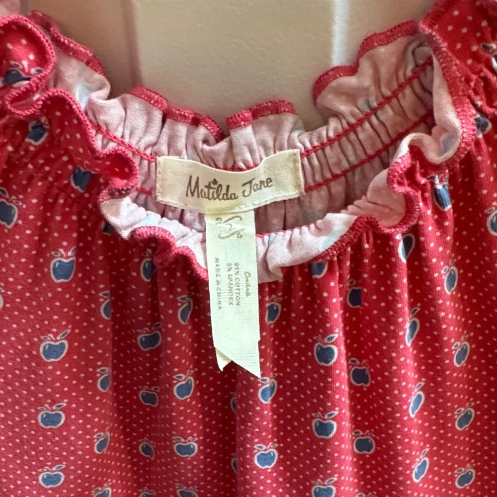 Matilda Jane Pink and Blue Ruffle Blouse - Picture 2 of 3